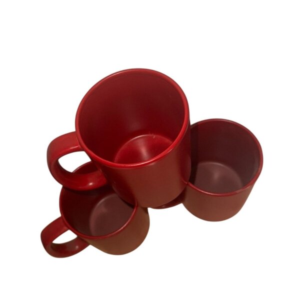 Red DesignPac Ceramic Coffee Mug Set Dishwasher & Microwave Safe - Picture 3 of 9